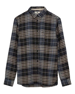 AKKonrad Structure Hemd - Blue Indigo